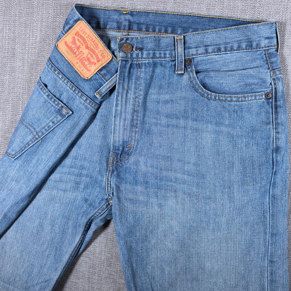 Levi's Jeans Mens 36/32 Blue 569 Loose Straight Leg Denim 100% Cotton
